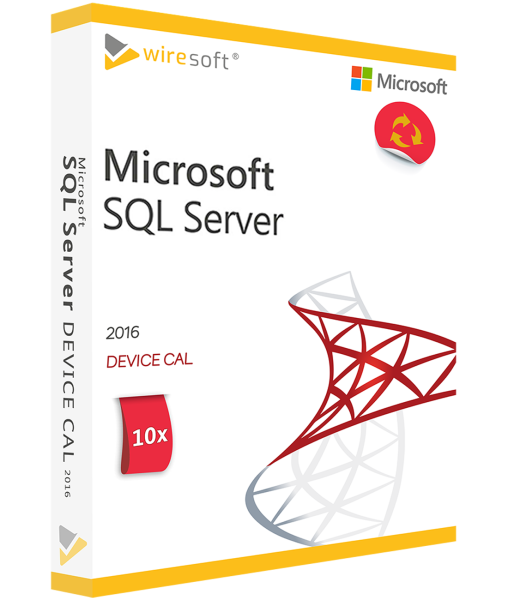 MICROSOFT SQL SERVER 2016 - 10 PAKETTI LAITE CAL
