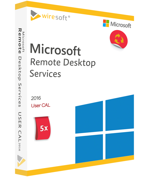 MICROSOFT REMOTE DESKTOP SERVICES 2016 - 5 PACK USER CAL