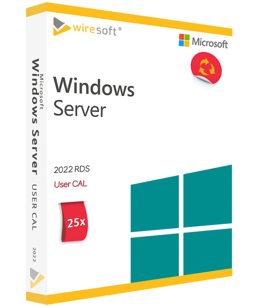 MICROSOFT REMOTE DESKTOP SERVICES 2022 - 25 PACK USER CAL